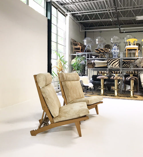 AP71 Lounge Chairs Restored in Brazilian Cowhide, pair - FORSYTH