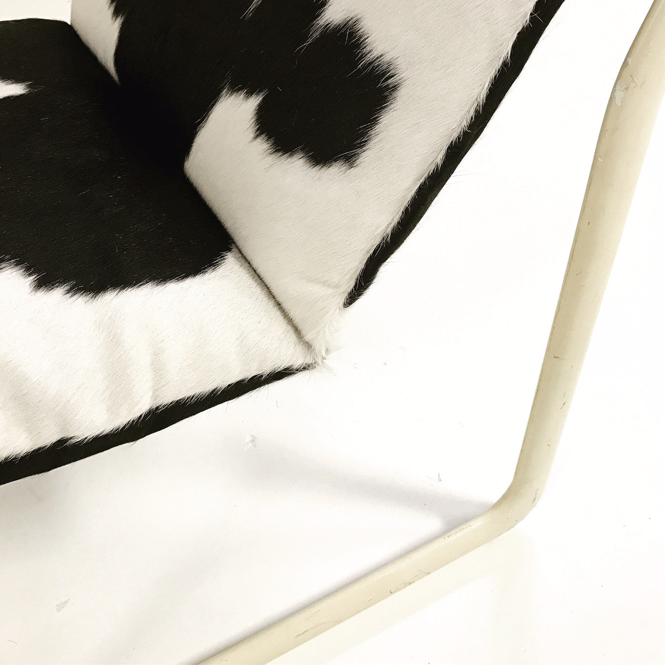 Chair & Ottoman in Brazilian Cowhide - FORSYTH