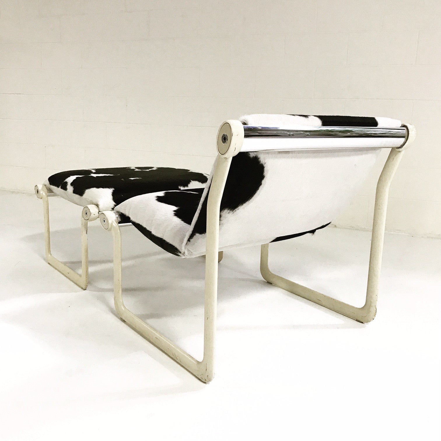 Chair & Ottoman in Brazilian Cowhide - FORSYTH