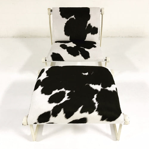 Chair & Ottoman in Brazilian Cowhide - FORSYTH