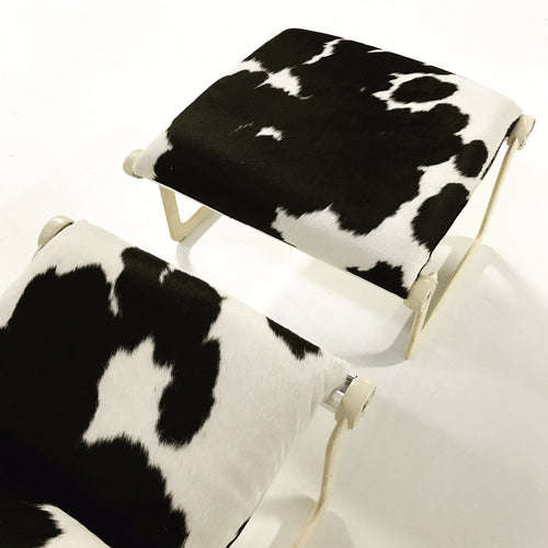 Chair & Ottoman in Brazilian Cowhide - FORSYTH