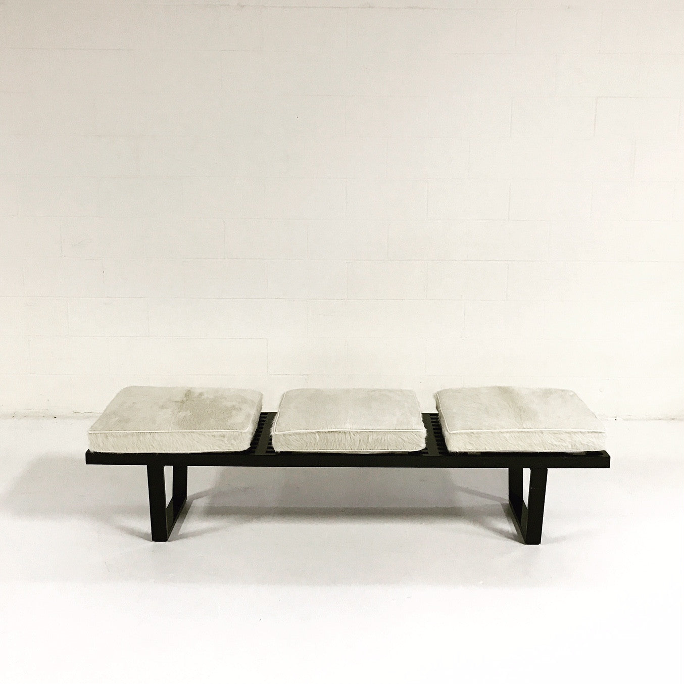 Model 4692 Platform Bench with Brazilian Cowhide Cushions - FORSYTH