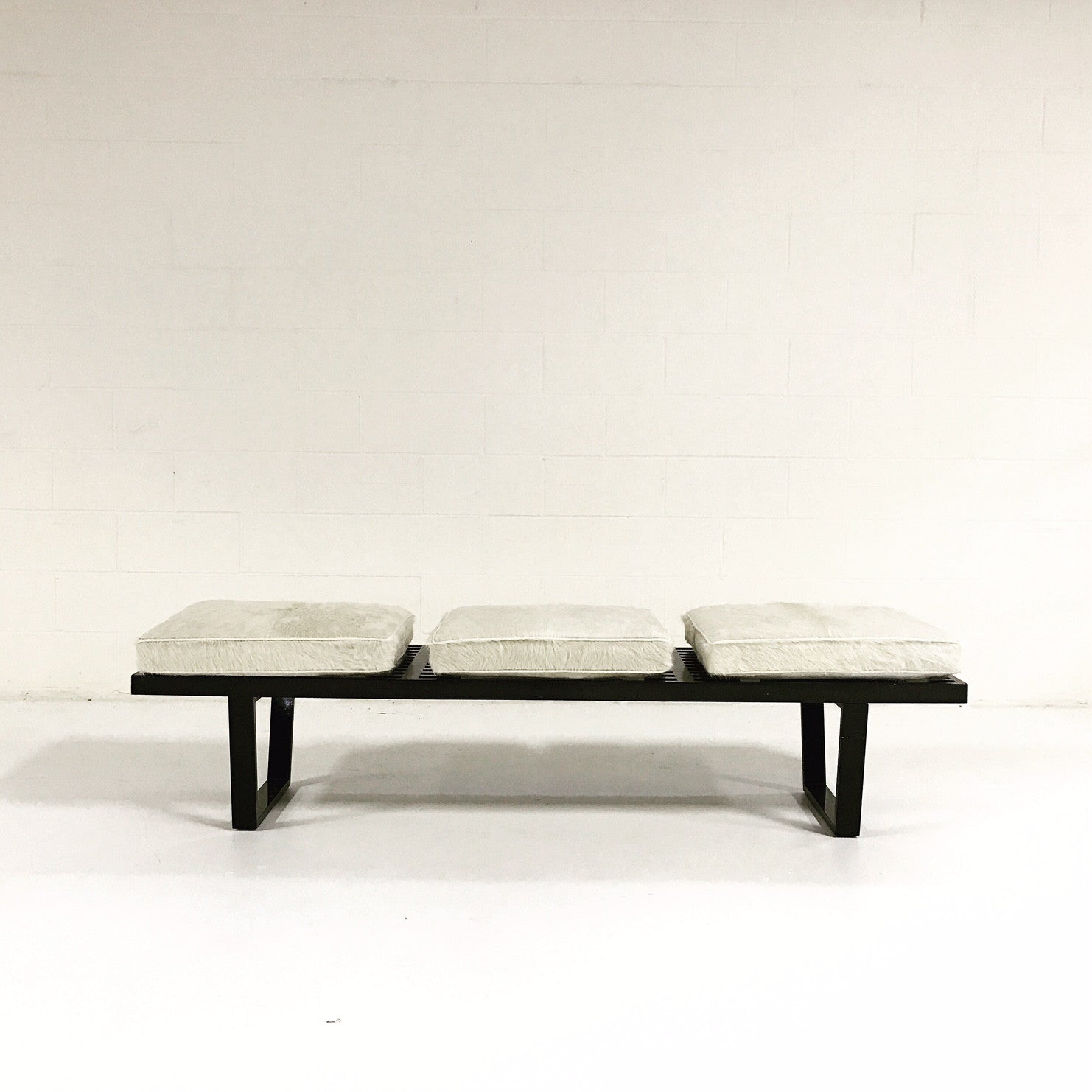 Model 4692 Platform Bench with Brazilian Cowhide Cushions - FORSYTH