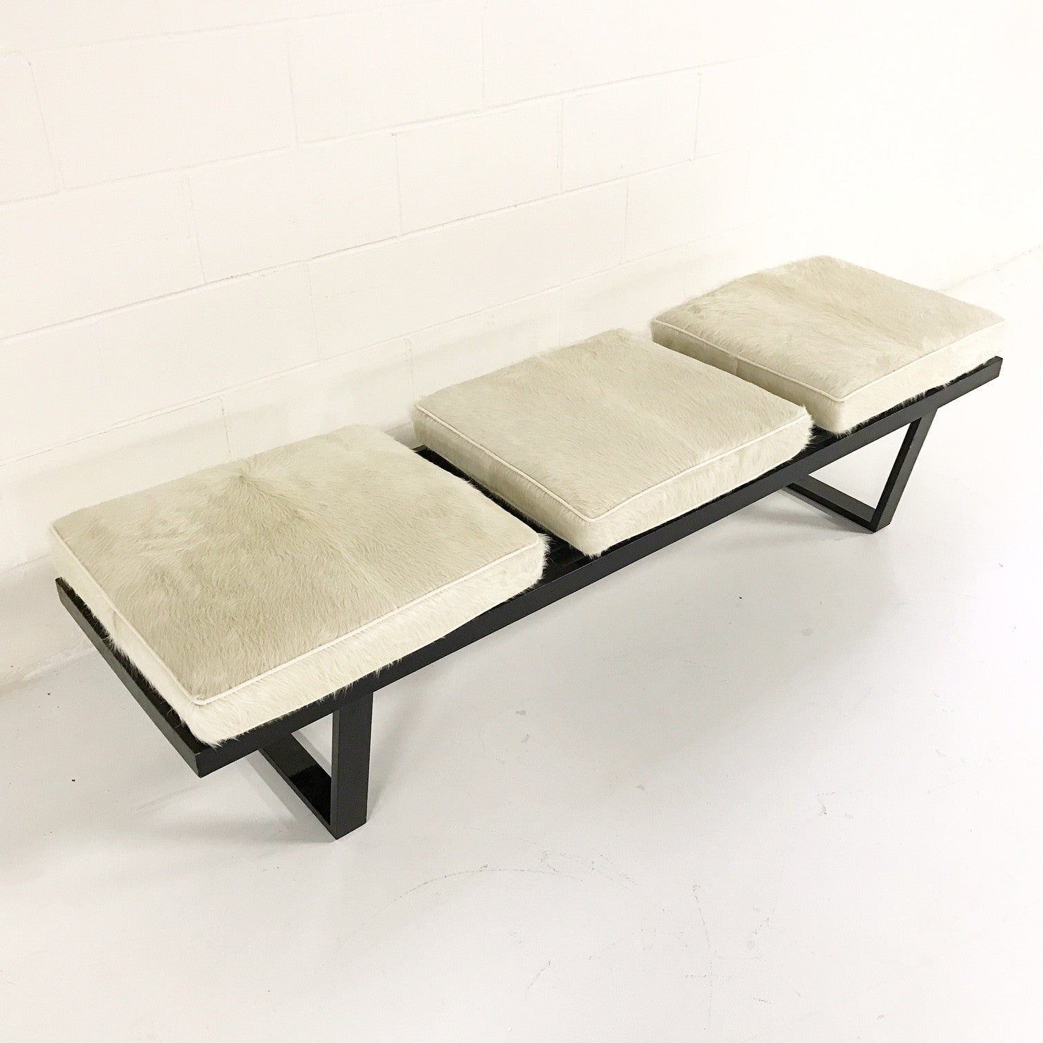 Model 4692 Platform Bench with Brazilian Cowhide Cushions - FORSYTH