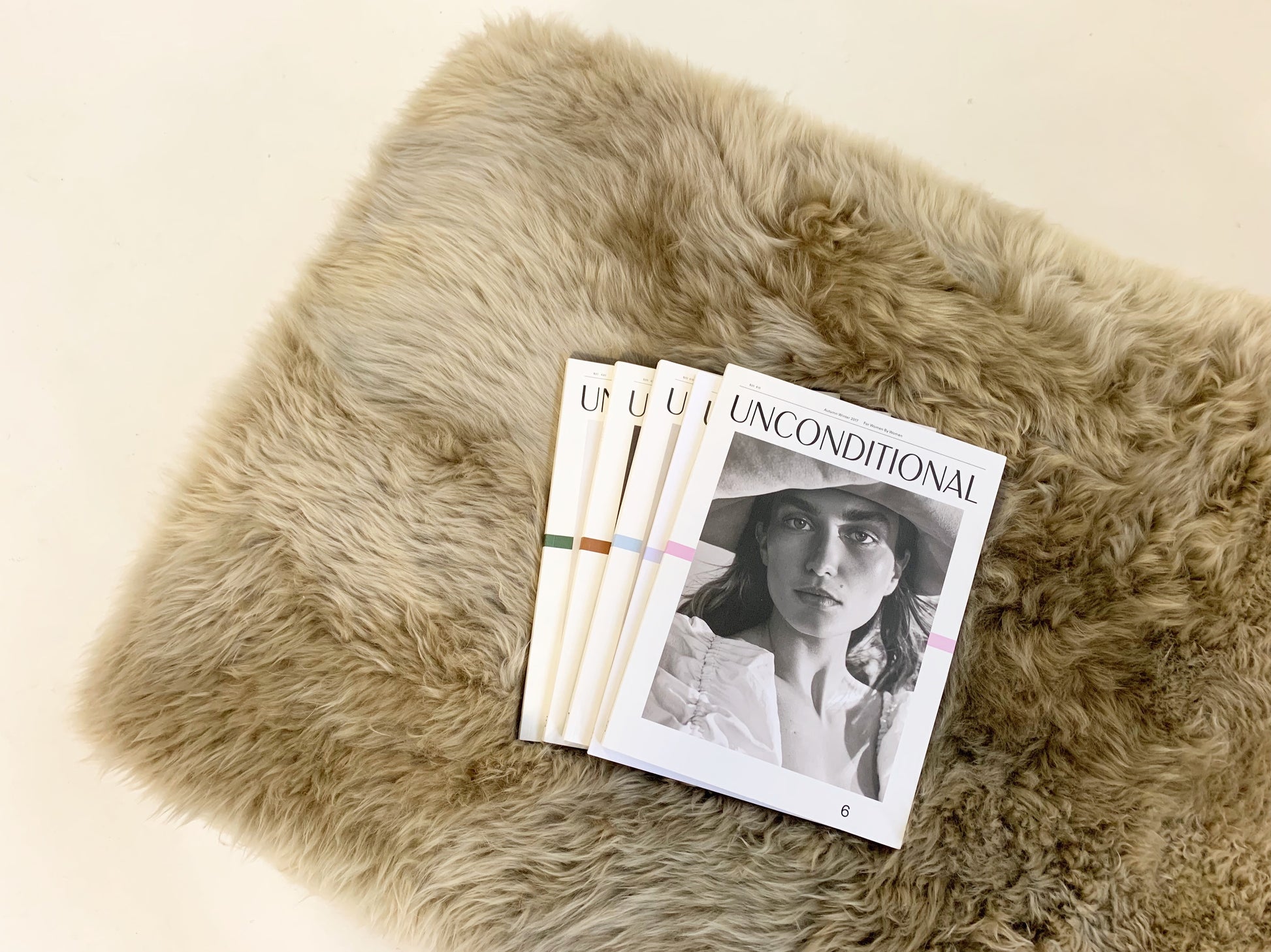 The Forsyth Large Ottoman in Sheepskin - FORSYTH