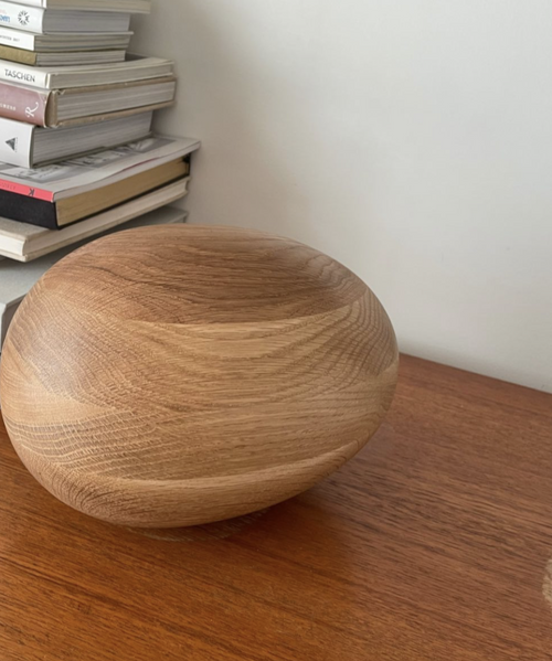 Large Oak Egg Sculpture