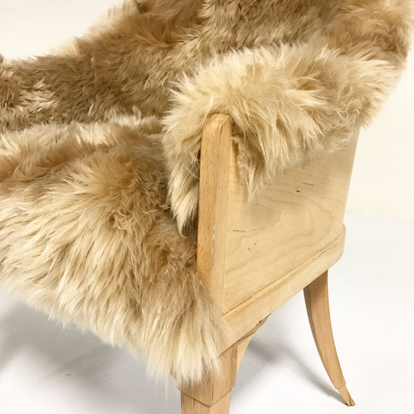 Barrel Chairs in New Zealand Sheepskin, pair - FORSYTH