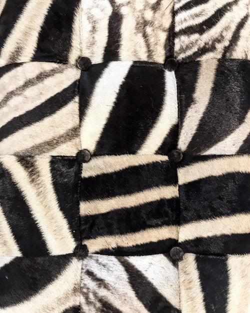 Bench in Patchwork Zebra Hide - FORSYTH