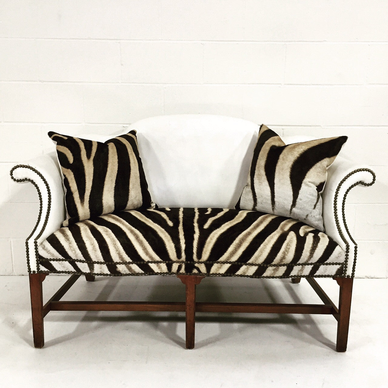 Loveseat in Zebra Hide - FORSYTH