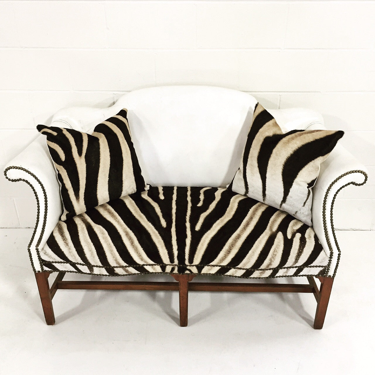 Loveseat in Zebra Hide - FORSYTH