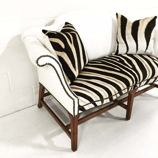 Loveseat in Zebra Hide - FORSYTH