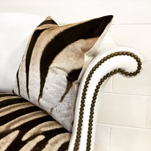 Loveseat in Zebra Hide - FORSYTH