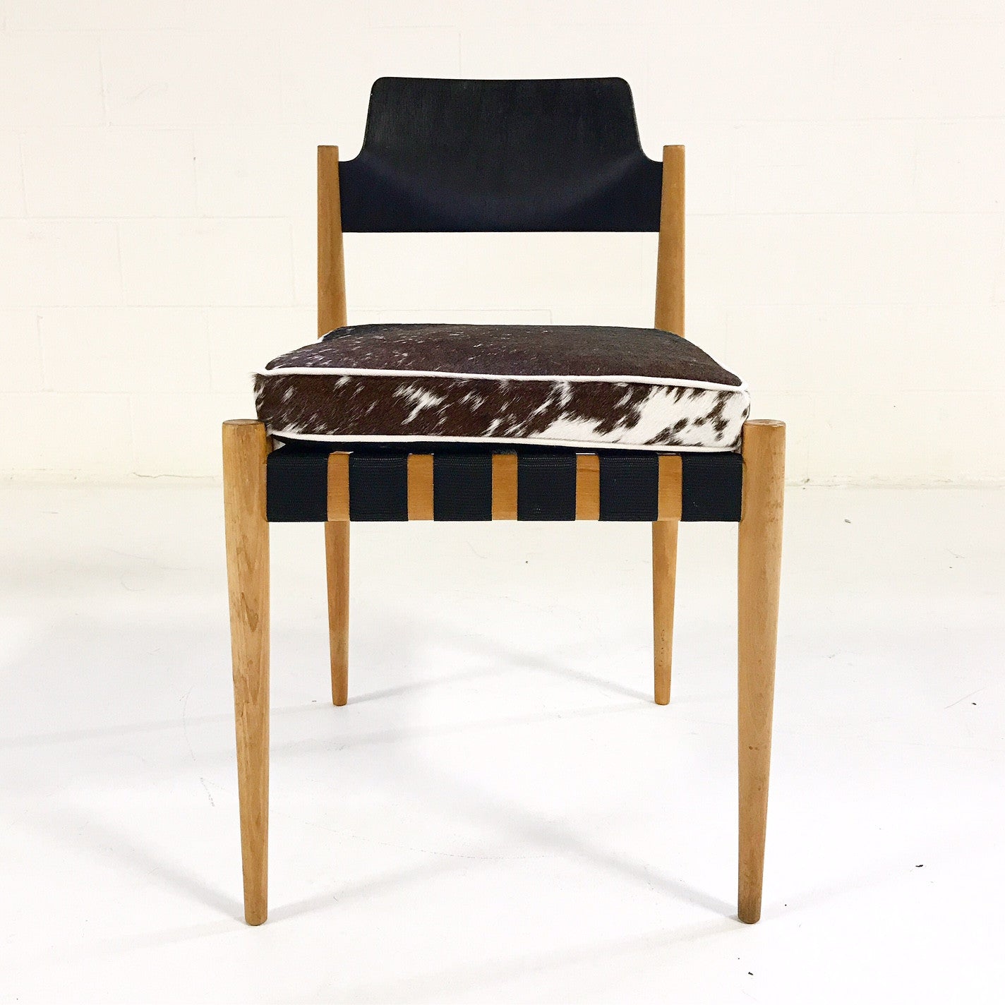 SE 120 Chairs with Custom Brazilian Cowhide Cushions, set of 6 - FORSYTH