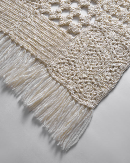 Hand-Knit Crochet Blanket