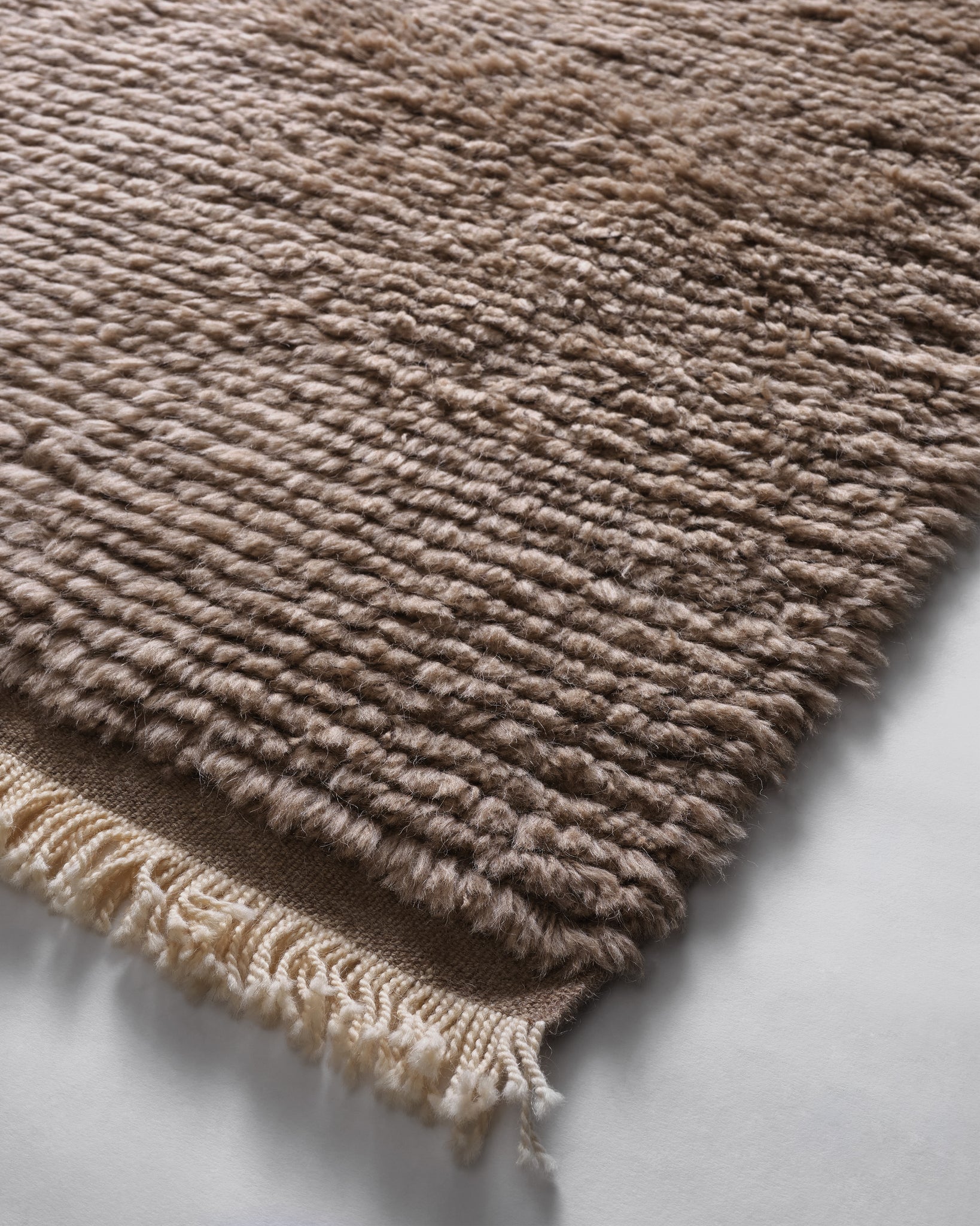 The Woolly Shag Rug - Short Pile, Taupe