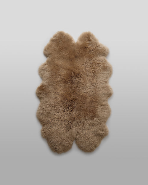 New Zealand Sheepskin Quad Rug - Tan