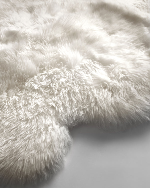 New Zealand Sheepskin Quad Rug - Ivory