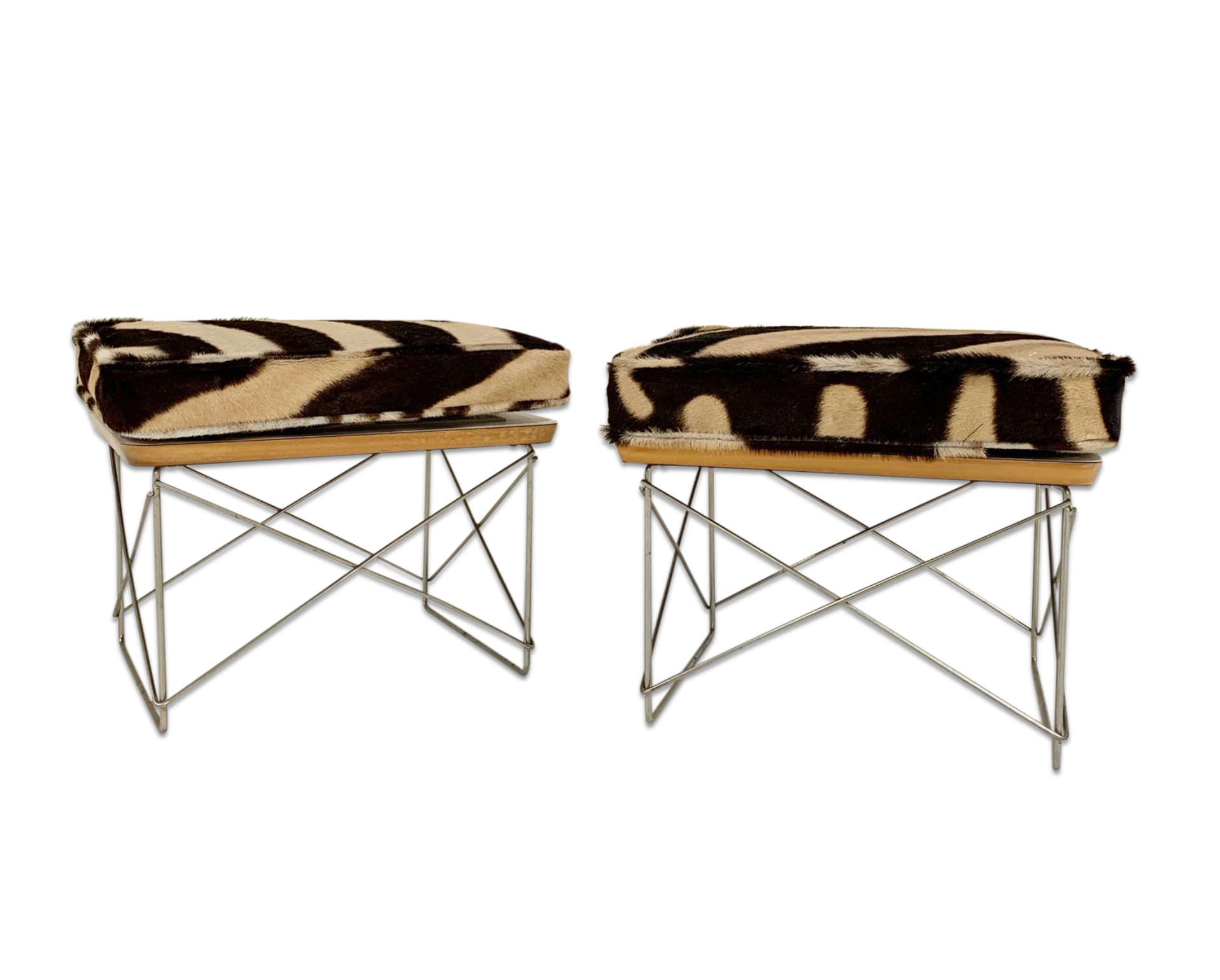 LTR Tables with Zebra Cushions, pair - FORSYTH