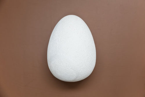 Large Limestone Egg Sculpture