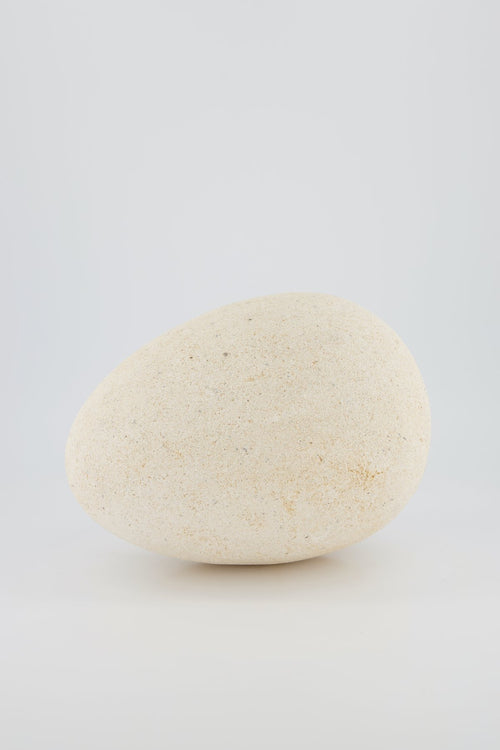 Large Limestone Egg Sculpture