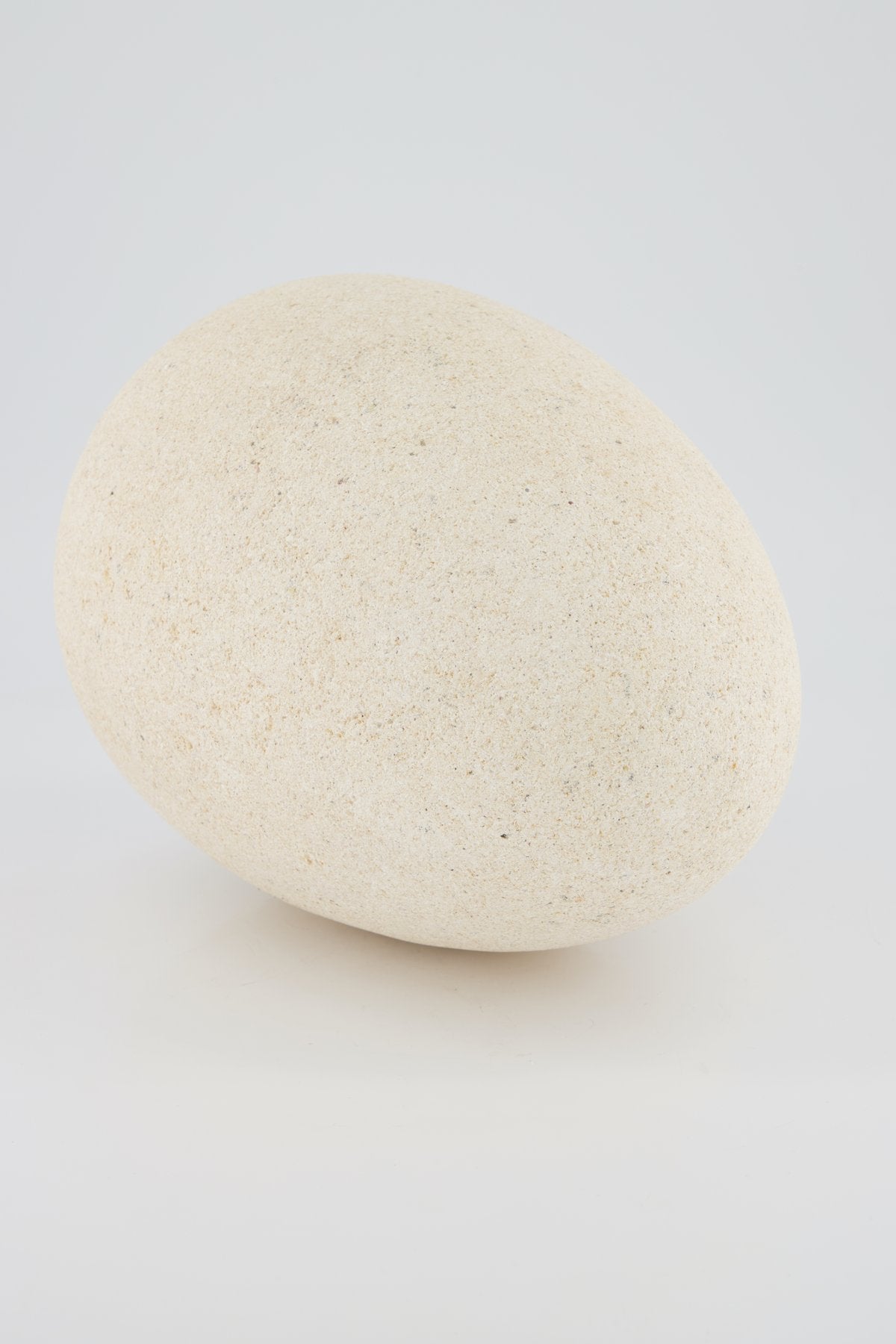 Large Limestone Egg Sculpture