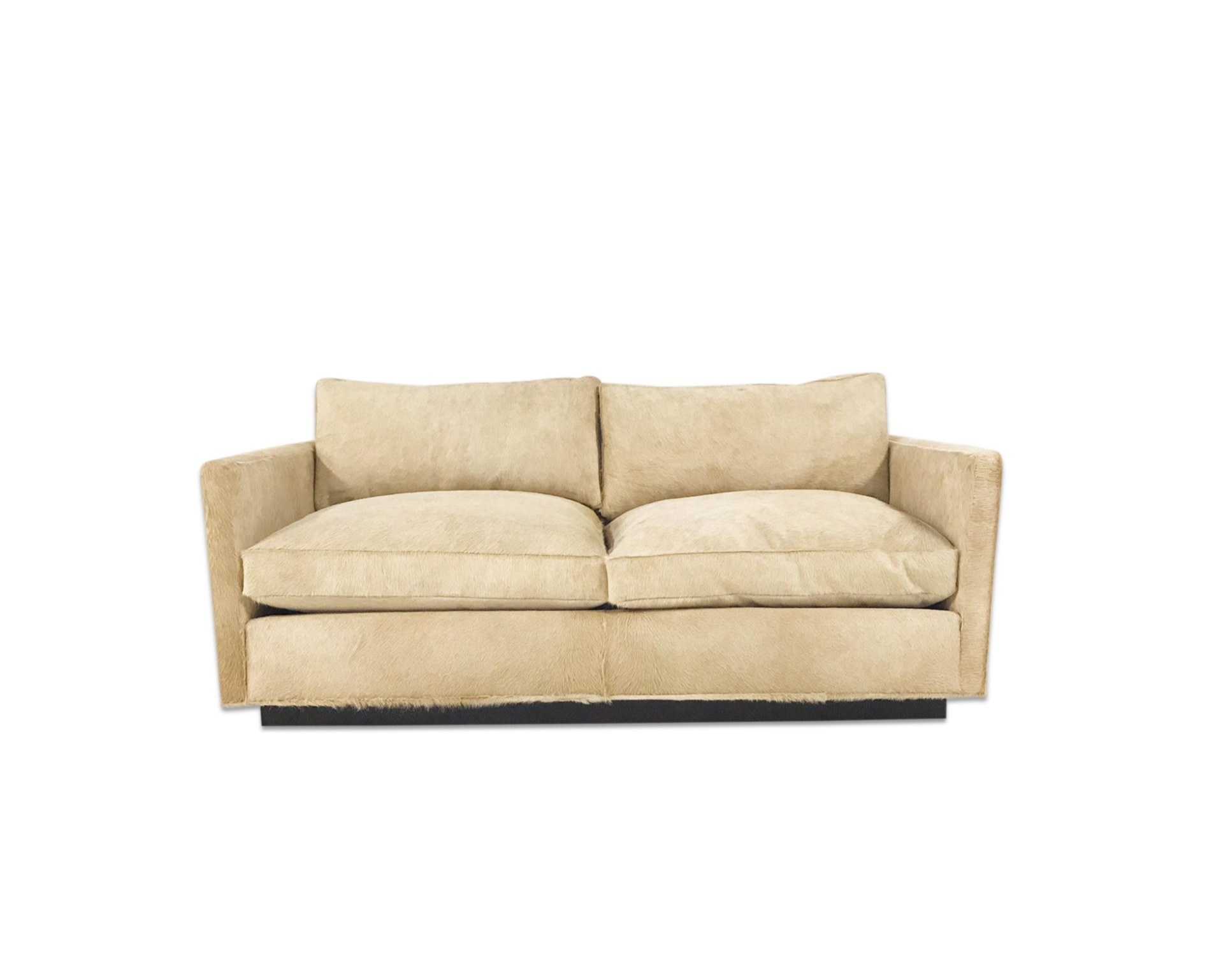 Loveseat in Brazilian Cowhide - FORSYTH