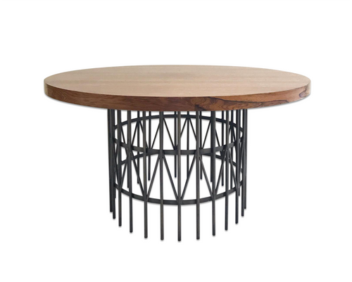 Rosewood and Brass Coffee or Cocktail Table - FORSYTH