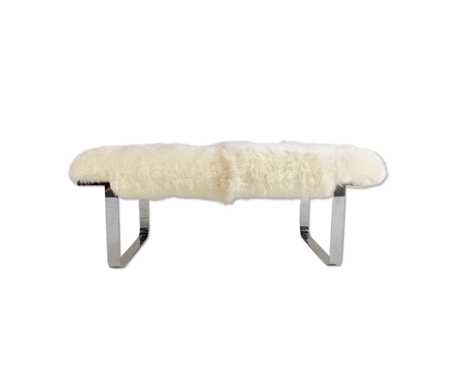 Chrome Bench in Brazilian Sheepskin - FORSYTH