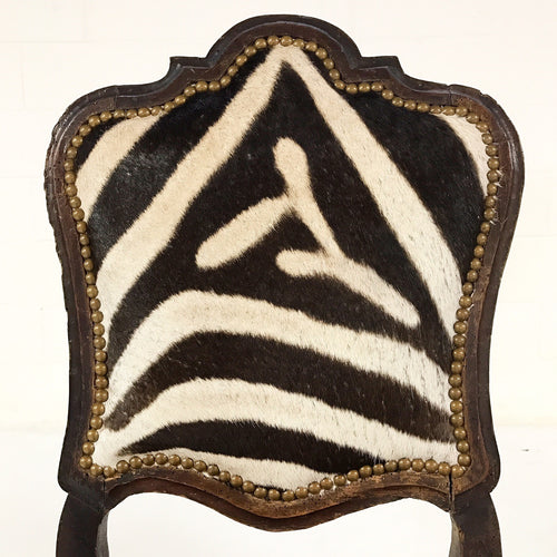 Side Chairs from Portugal in Zebra Hide, pair - FORSYTH