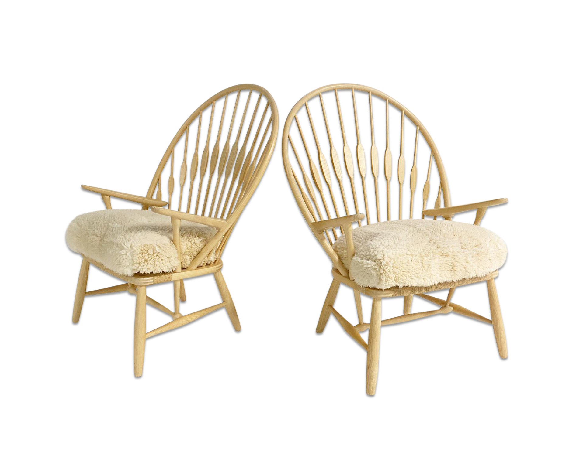 Peacock Lounge Chairs, pair - FORSYTH