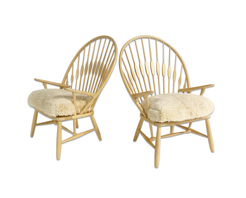 Peacock Lounge Chairs, pair - FORSYTH