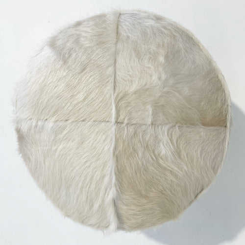 The Forsyth Pouf Ottoman in Ivory Cowhide 03