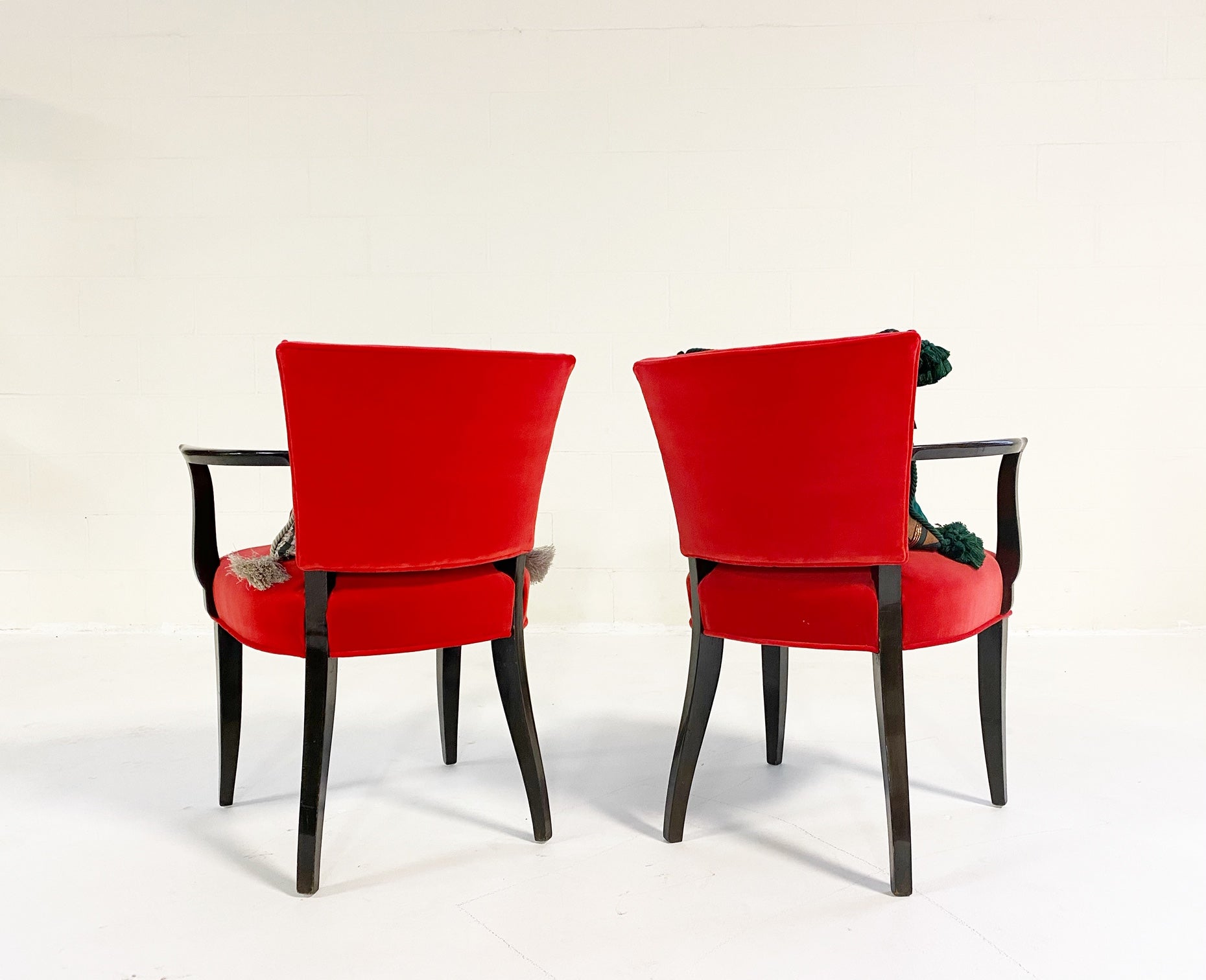 Armchairs in Loro Piana Velvet, Pair - FORSYTH