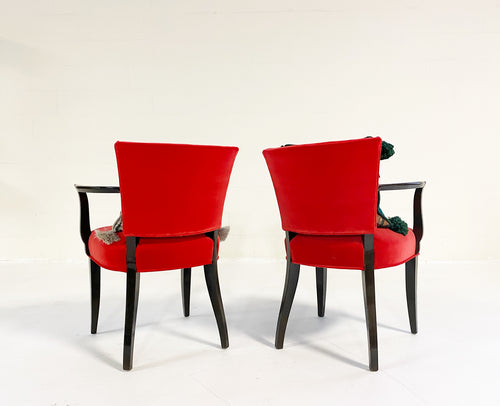 Armchairs in Loro Piana Velvet, Pair - FORSYTH