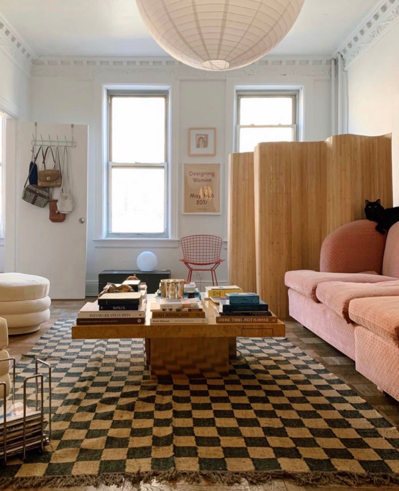 The Checkerboard Rug - Off Black