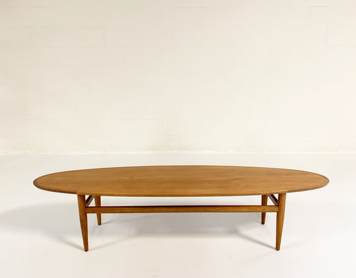 Walnut Surfboard Table - FORSYTH