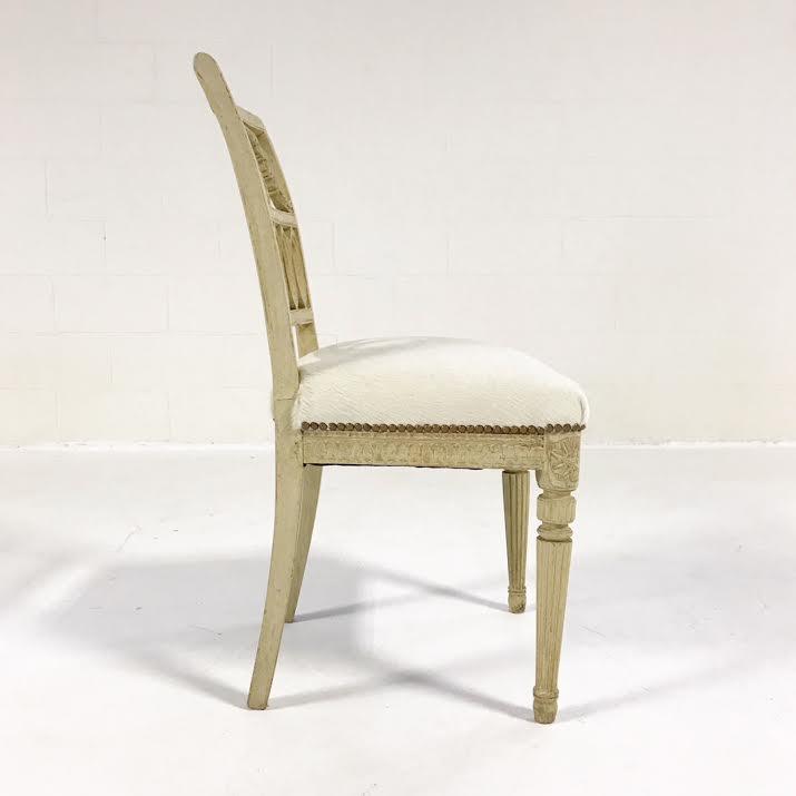 Antique Swedish Chairs in Brazilian Cowhide, Pair - FORSYTH