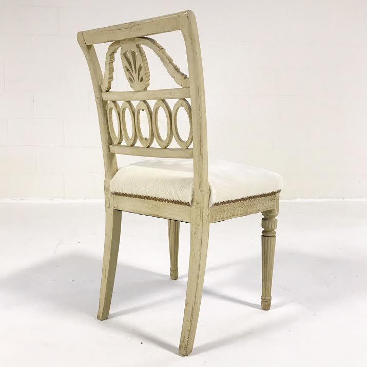 Antique Swedish Chairs in Brazilian Cowhide, Pair - FORSYTH