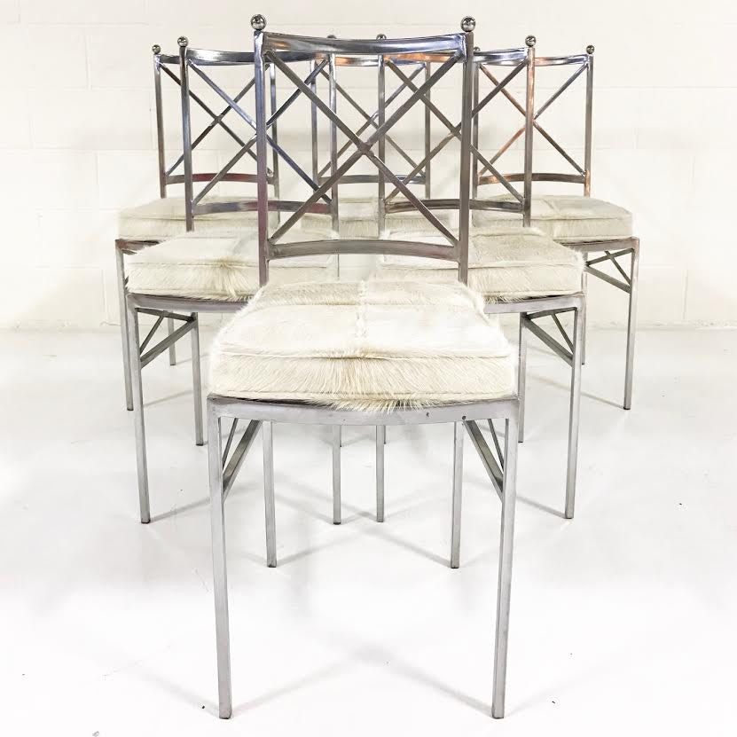 Midcentury Swedish Steel Dining Chairs, set of 8 - FORSYTH