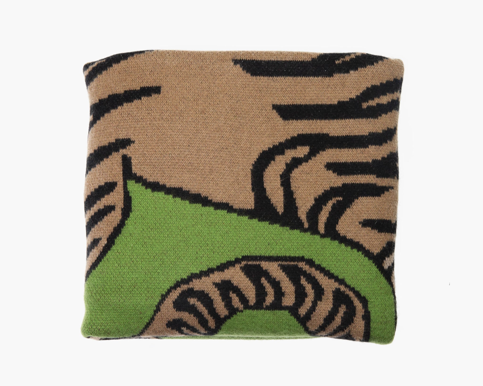 Tiger Cashmere Blanket - Green