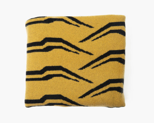 Tiger Stripe Cashmere Blanket