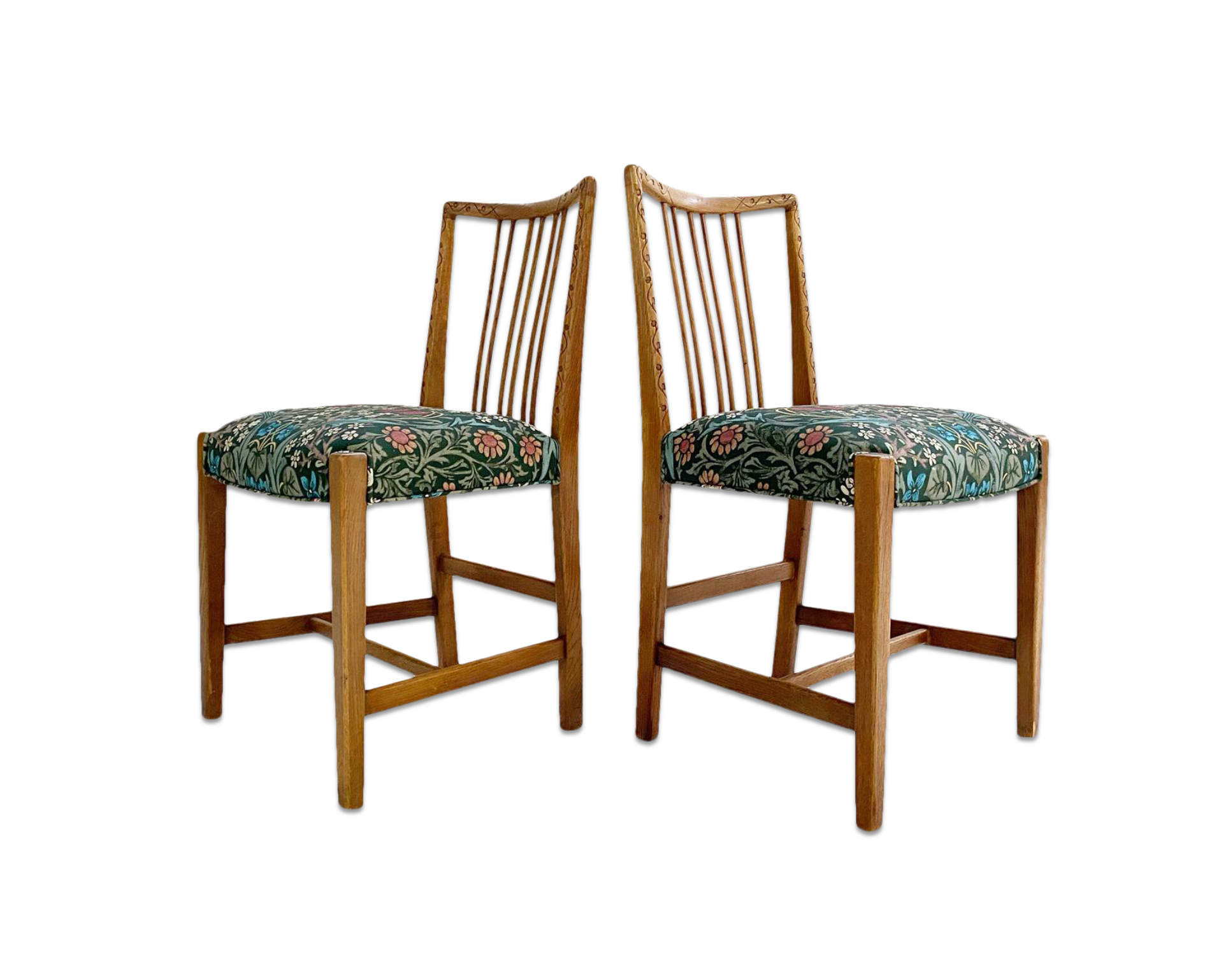 Dining Chairs in William Morris Blackthorn, Pair - FORSYTH