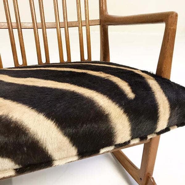 ML-33 Rocking Chair in Zebra Hide - FORSYTH