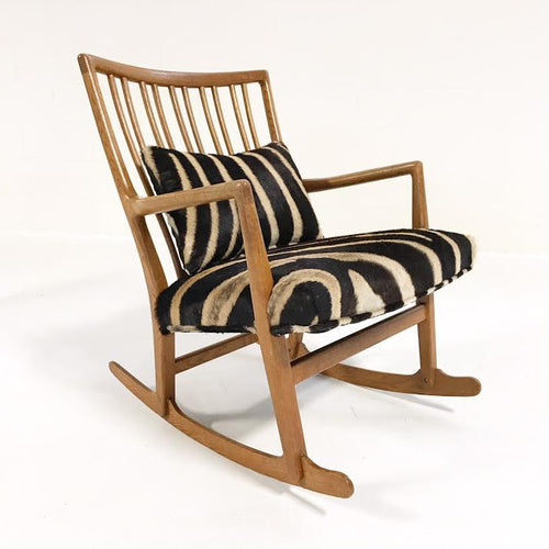 ML-33 Rocking Chair in Zebra Hide - FORSYTH