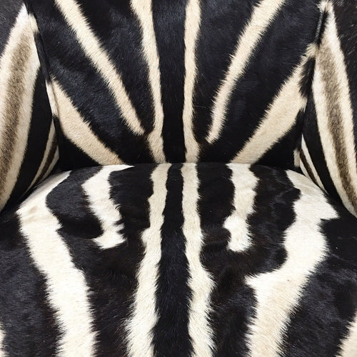 Small Antique Chair in Zebra Hide - FORSYTH