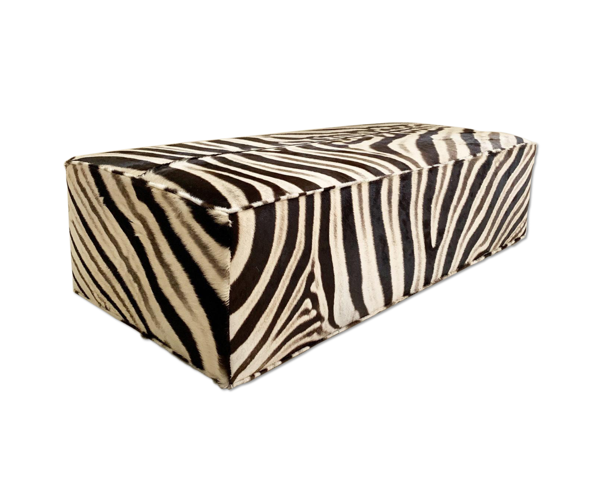 The Forsyth Large Ottoman in Zebra - FORSYTH