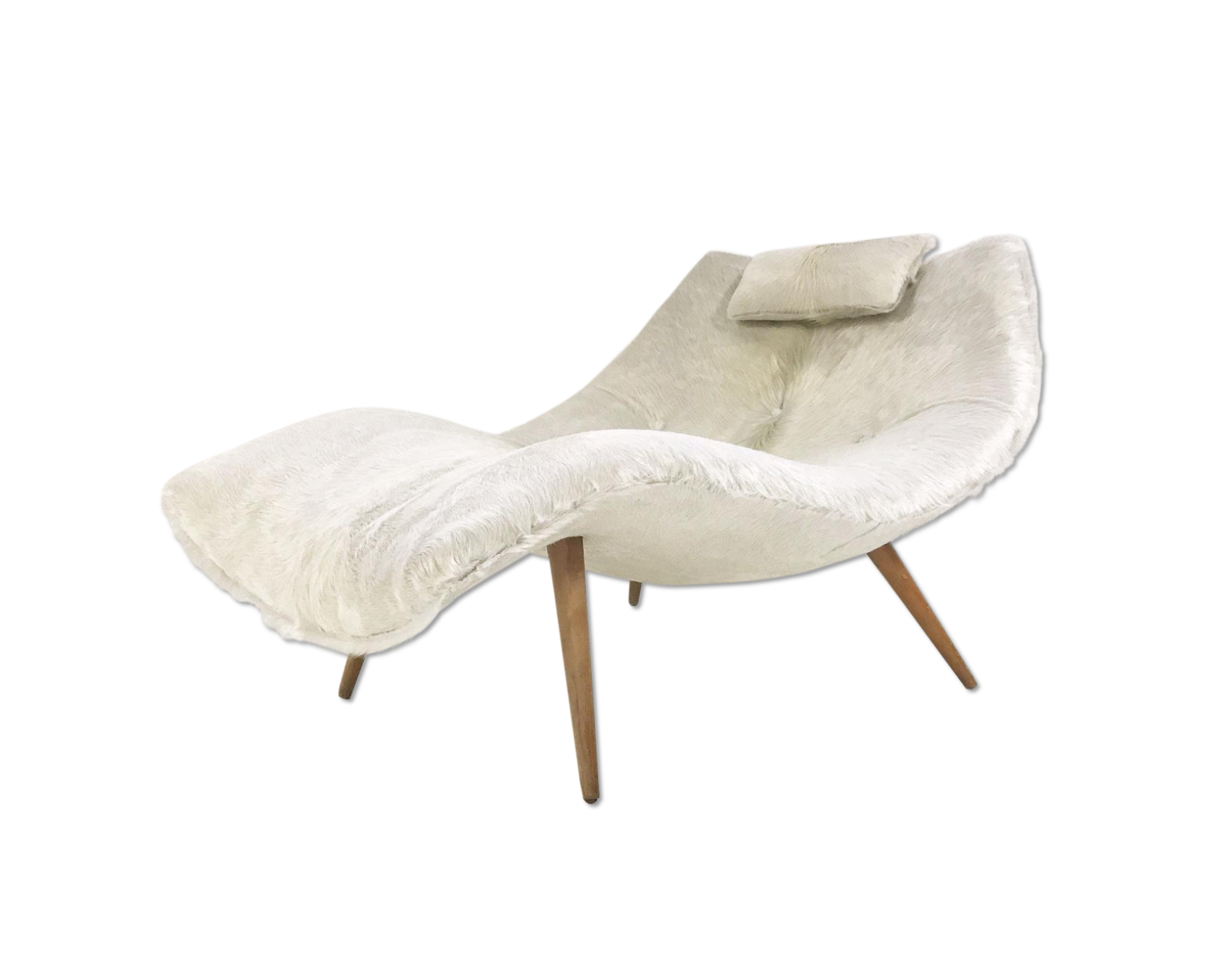 1828 C Chaise Lounge in Brazilian Cowhide - FORSYTH