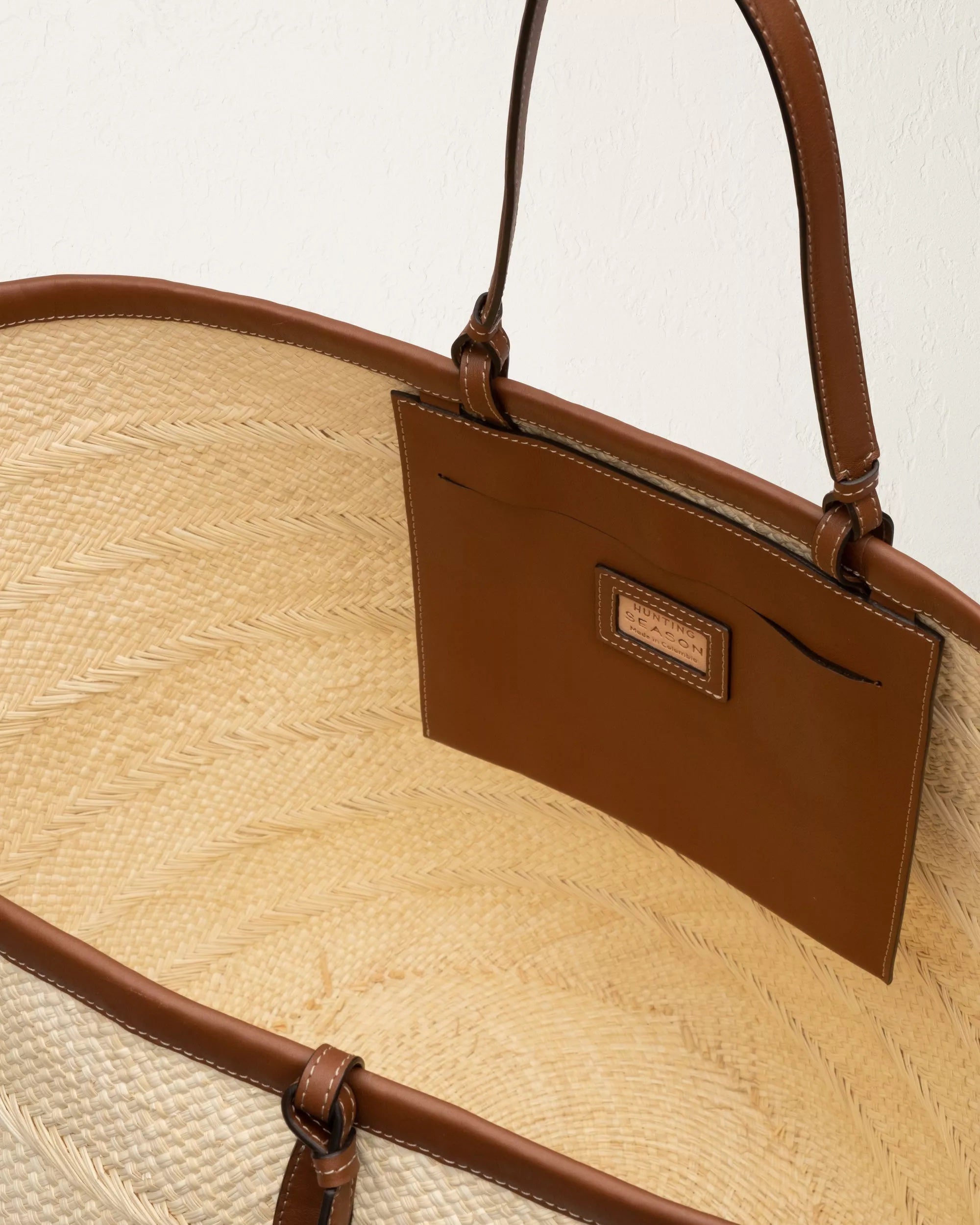 The Large Basket Tote - Cognac