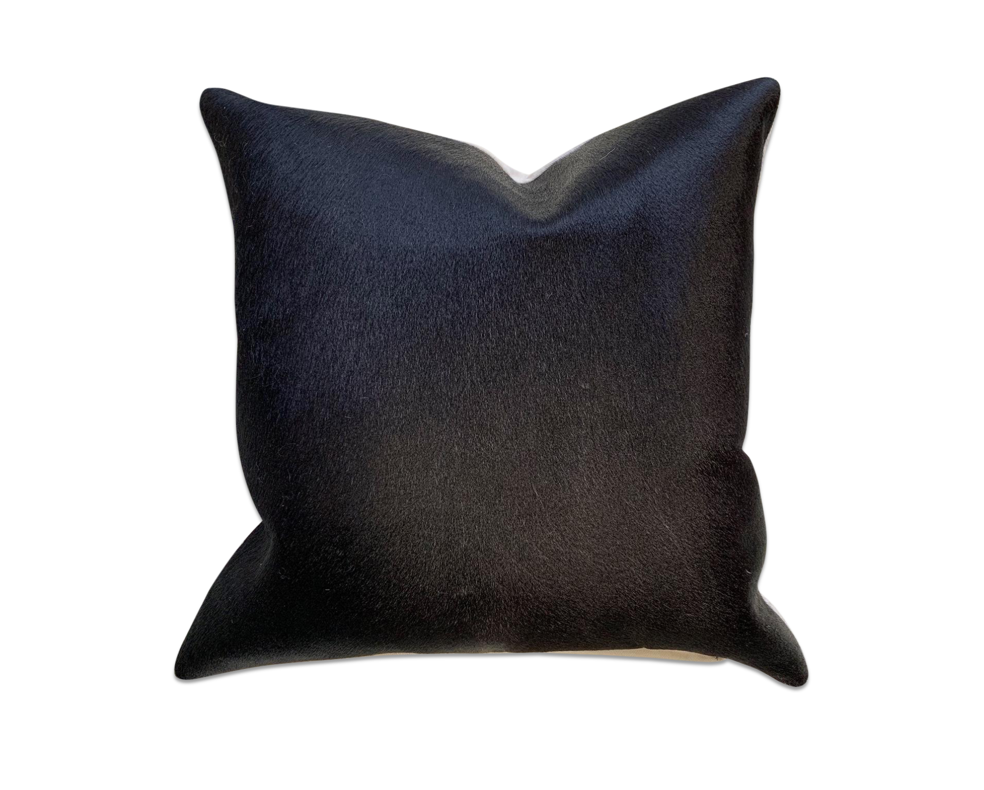 Black Cowhide Pillow, 18" - FORSYTH