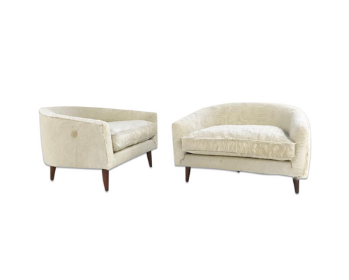 Cloud Chairs in Brazilian Cowhide, pair - FORSYTH